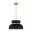 Visual Comfort Studio Pemberton 1 Light Med Pendant, Midnight - DJP1111SBMBK