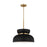 Visual Comfort Studio Pemberton 1 Light Med Pendant, Midnight