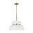 Visual Comfort Studio Pemberton 1 Light Med Pendant, White - DJP1111SBMWT