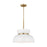 Visual Comfort Studio Pemberton 1 Light Med Pendant, White