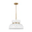 Visual Comfort Studio Pemberton 1 Light Med Pendant, White