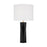 Visual Comfort Studio Fernwood 1-Lt Med Table Lamp, Gloss BK/WH - DJT1061GBK1