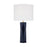 Visual Comfort Studio Fernwood 1-Lt Med Table Lamp, Gloss Navy/WH - DJT1061GNV1