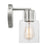 Visual Comfort Studio Sayward 1-Lt Small Sconce, Brushed Steel/Clear