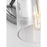 Visual Comfort Studio Sayward 1 Light Small Sconce, Chrome/Clear