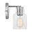 Visual Comfort Studio Sayward 1 Light Small Sconce, Chrome/Clear