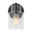 Visual Comfort Studio Sayward 1 Light Small Sconce, Midnight/Clear - DJV1001MBK