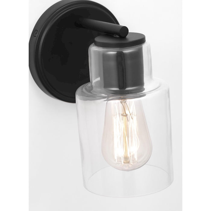 Visual Comfort Studio Sayward 1 Light Small Sconce, Midnight/Clear