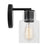 Visual Comfort Studio Sayward 1 Light Small Sconce, Midnight/Clear