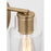 Visual Comfort Studio Sayward 1-Lt Small Sconce, Sat Brass/Clear