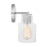 Visual Comfort Studio Sayward 2 Light Bath, Chrome/Clear