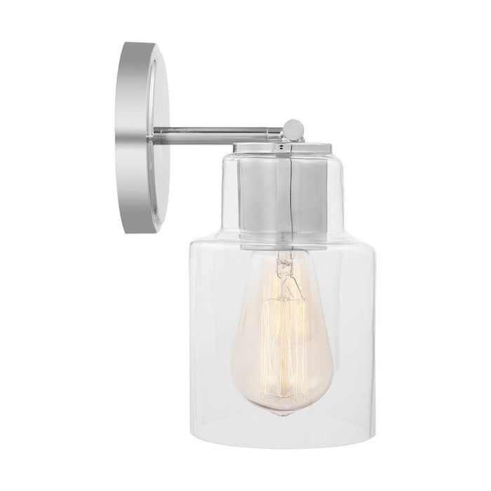 Visual Comfort Studio Sayward 2 Light Bath, Chrome/Clear