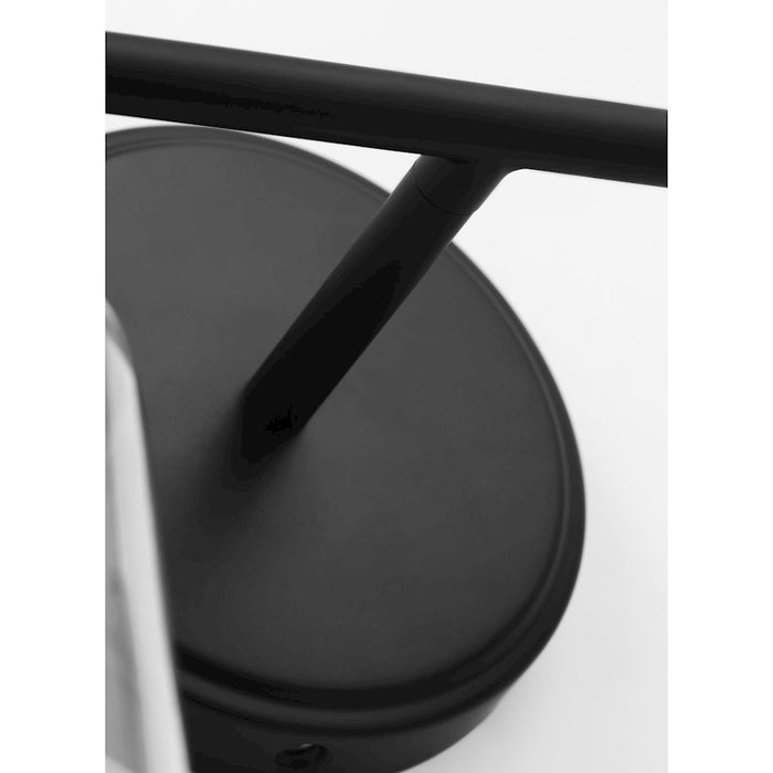 Visual Comfort Studio Sayward 2 Light Bath, Midnight Black/Clear