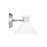 Visual Comfort Studio Belcarra 1-Lt Small Sconce, Steel/Etched White