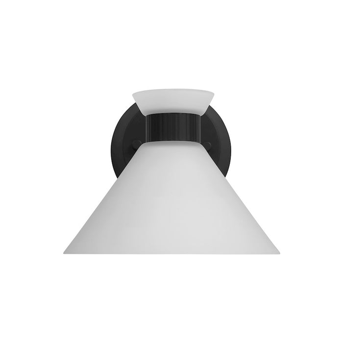 Visual Comfort Studio Belcarra 1-Lt SM Sconce, Black/Etched White