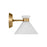 Visual Comfort Studio Belcarra 1-Lt SM Sconce, SB/Etched White