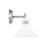 Visual Comfort Studio Belcarra 2-Lt Bath, Brushed Steel/Etched White