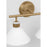 Visual Comfort Studio Belcarra 2-Lt Bath, Sat Brass/Etched White