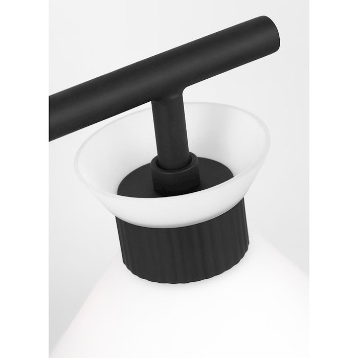 Visual Comfort Studio Belcarra 3 Light Bath, Midnight/Etched White