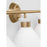 Visual Comfort Studio Belcarra 4-Lt Bath, Sat Brass/Etched White