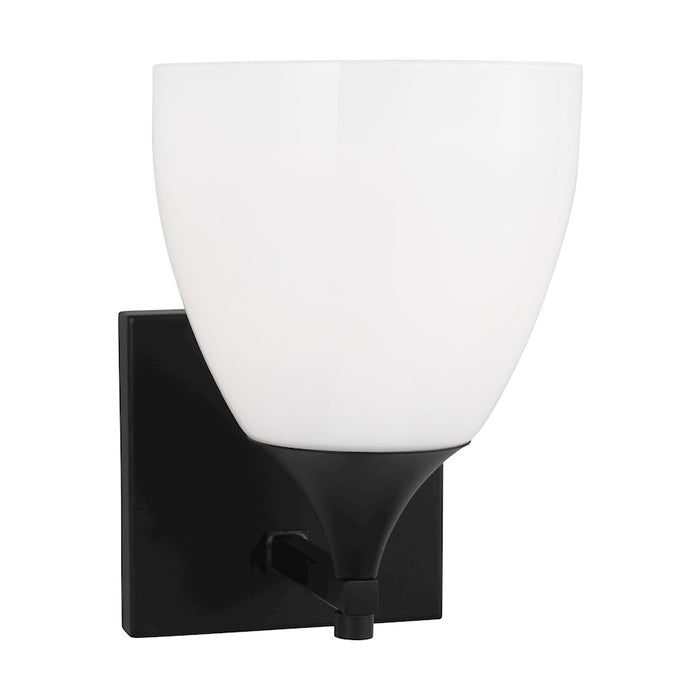 Visual Comfort Studio Toffino 1 Light Small Sconce, Midnight/Milk