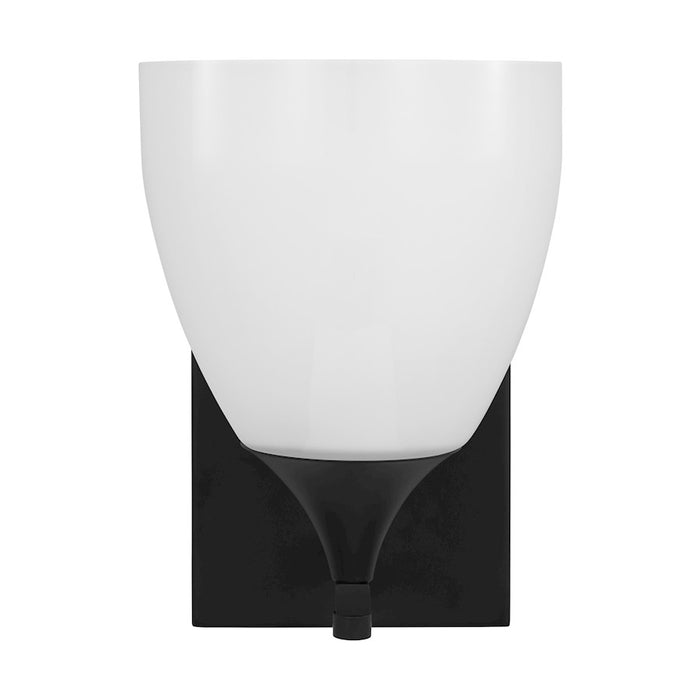 Visual Comfort Studio Toffino 1 Light Small Sconce, Midnight/Milk