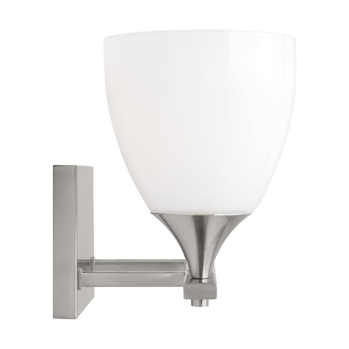 Visual Comfort Studio Toffino 2 Light Bath, Brushed Steel/Milk