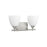 Visual Comfort Studio Toffino 2 Light Bath, Brushed Steel/Milk