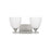 Visual Comfort Studio Toffino 2 Light Bath, Brushed Steel/Milk