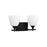 Visual Comfort Studio Toffino 2 Light Bath, Midnight Black/Milk