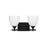Visual Comfort Studio Toffino 2 Light Bath, Midnight Black/Milk