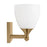 Visual Comfort Studio Toffino 2 Light Bath, Satin Brass/Milk