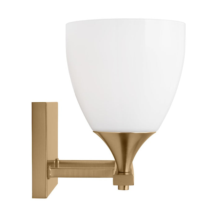 Visual Comfort Studio Toffino 2 Light Bath, Satin Brass/Milk