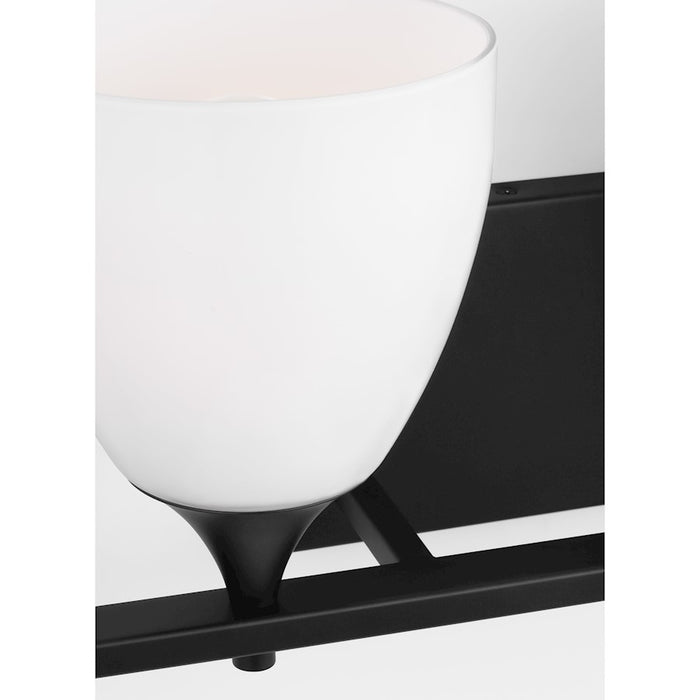 Visual Comfort Studio Toffino 4 Light Bath, Midnight Black/Milk