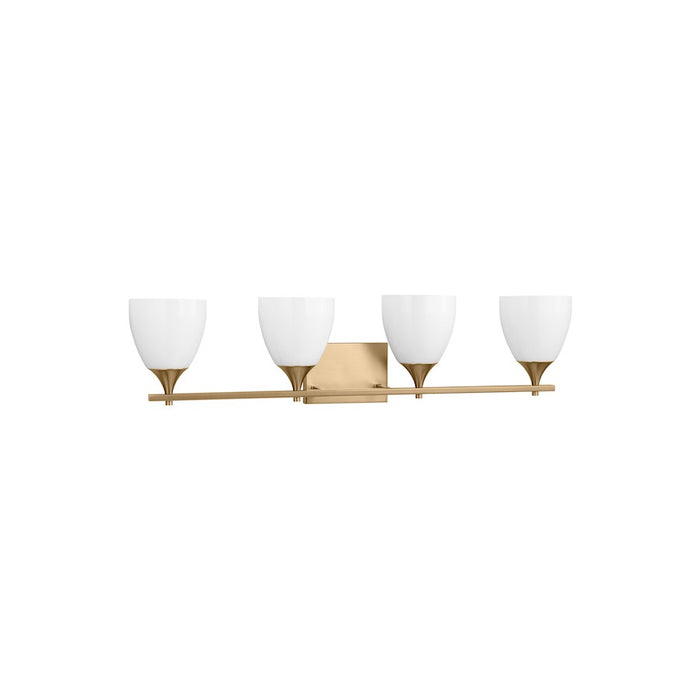 Visual Comfort Studio Toffino 4 Light Bath, Satin Brass/Milk