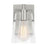 Visual Comfort Studio Crofton 1-Lt Small Sconce, Brushed Steel/Clear - DJV1031BS