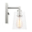 Visual Comfort Studio Crofton 1-Lt Small Sconce, Brushed Steel/Clear