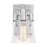 Visual Comfort Studio Crofton 1 Light Small Sconce, Chrome/Clear - DJV1031CH