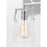 Visual Comfort Studio Crofton 2 Light Bath, Chrome/Clear