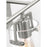 Visual Comfort Studio Crofton 3 Light Bath, Brushed Steel/Clear