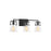 Visual Comfort Studio Crofton 3 Light Bath, Midnight Black/Clear