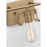 Visual Comfort Studio Crofton 3 Light Bath, Satin Brass/Clear