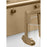 Visual Comfort Studio Crofton 3 Light Bath, Satin Brass/Clear