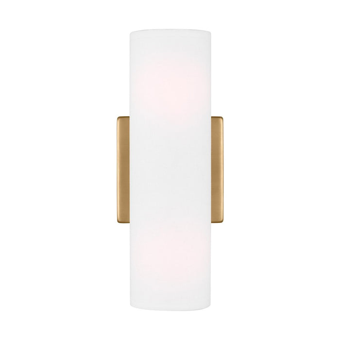 Visual Comfort Studio Capalino 2-Lt Med Double Sconce, Brass/White - DJW1022SB