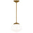 Visual Comfort Studio Milne 1-Lt Large Pendant, Burnished Brass/Milk - EP1351BBS