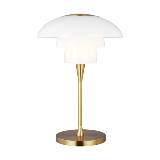 Visual Comfort Studio Rossie 1 Light Table Lamp, BB/Milk White