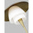 Visual Comfort Studio Rossie 1 Light Table Lamp, BB/Milk White