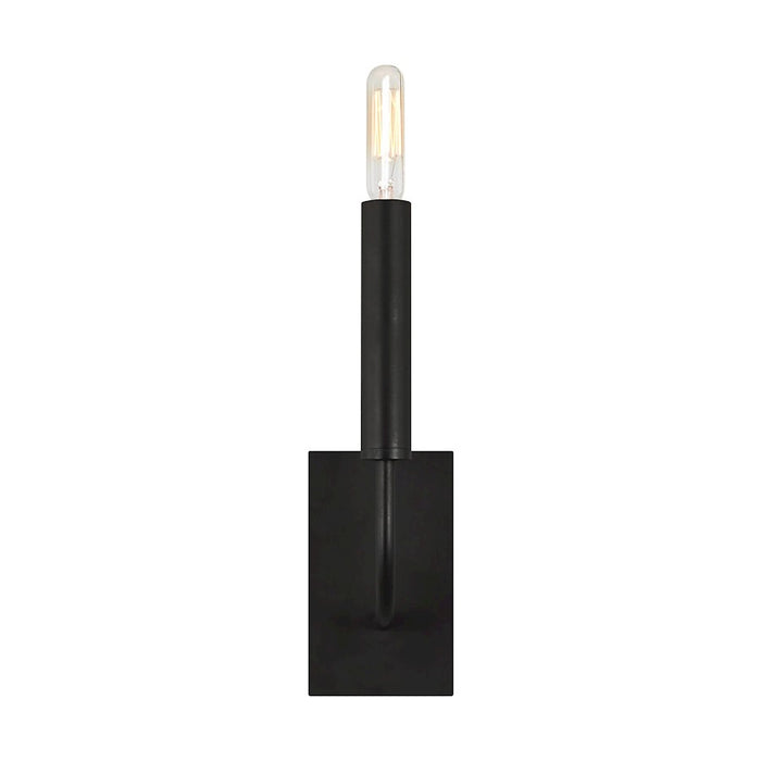 Visual Comfort Studio Brianna 1 Light Wall Sconce, AgIron/White