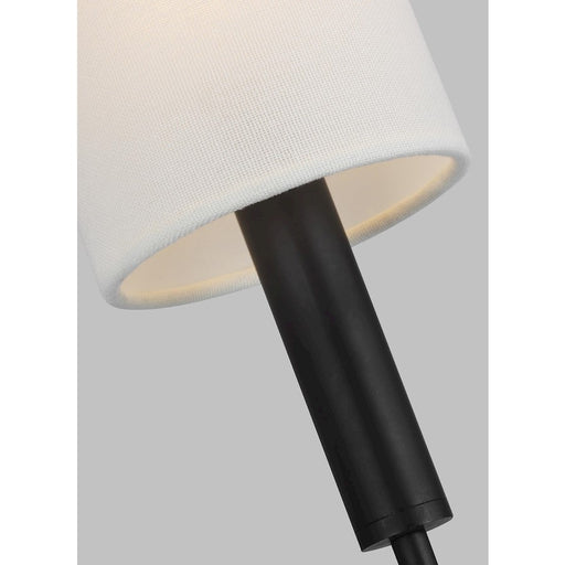 Visual Comfort Studio Brianna 1 Light Wall Sconce, AgIron/White