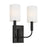 Visual Comfort Studio Brianna 2 Light Wall Bath, AgIron/White